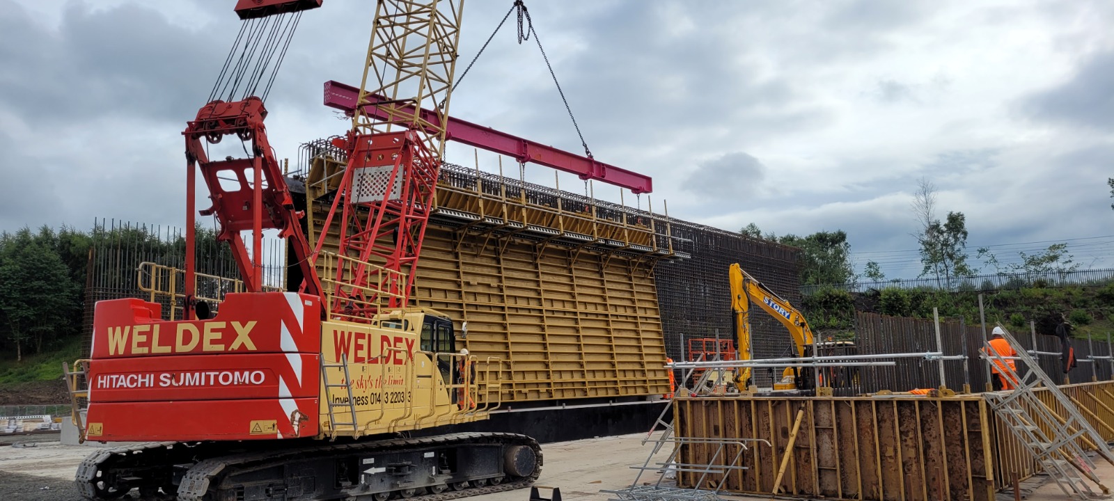 Concrete bridge construction