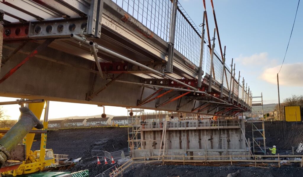 Bridge Construction on the A737 Dalry Bypass in North Ayrshire