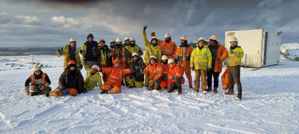 Group Photo - Viking Wind Farm, Shetland