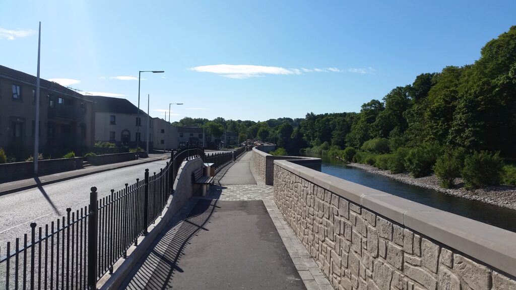 Brechin Flood Protection wall Angus