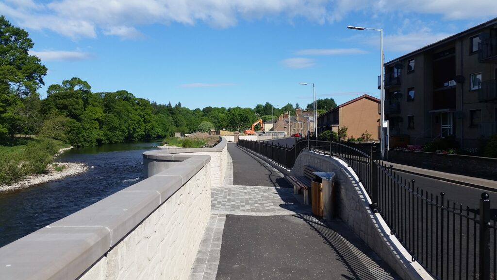 Brechin Flood Protection wall Angus