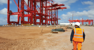 container terminal construction Peel ports