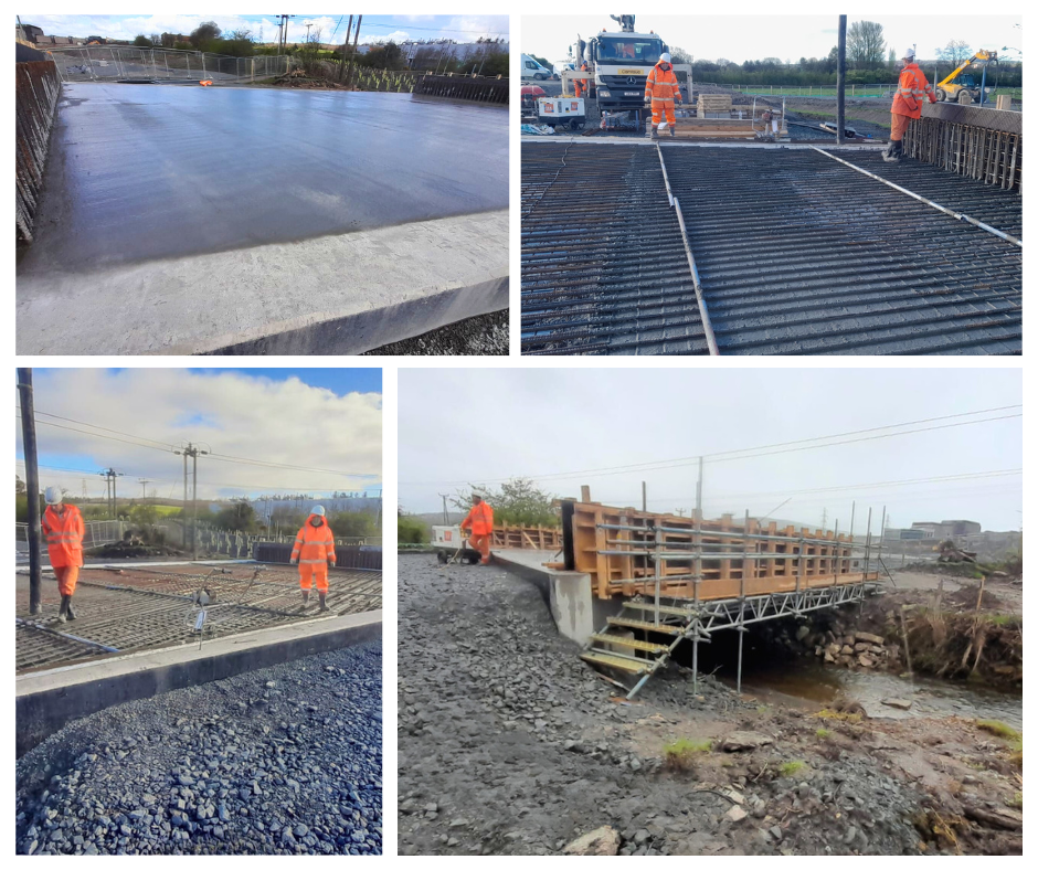 Kilmalid bridge concrete pour