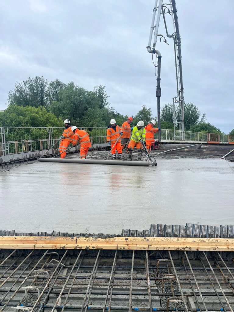 Concrete pour at Oldhall EFW