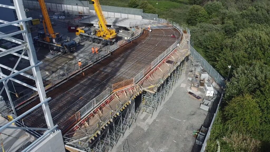 Concrete pour at Oldhall EFW