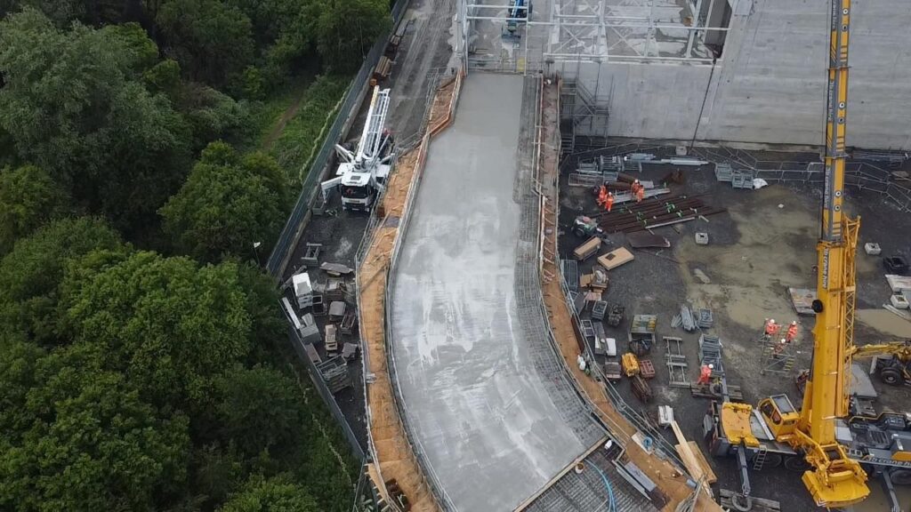 Concrete pour at Oldhall EFW