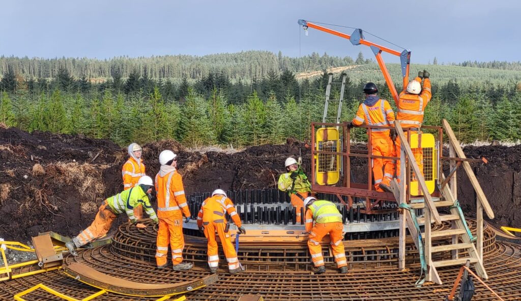 Wind farm rescue drill
